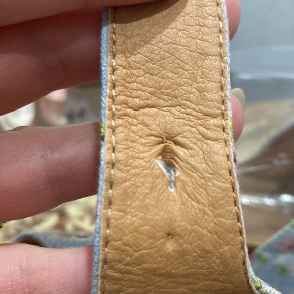 Olivia Miller T-Strap Floral Slide Sandals Sz 8 - Picture 11 of 16